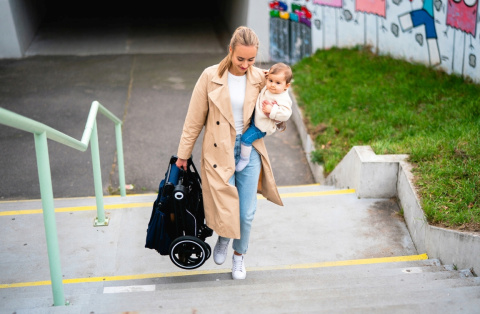 MIKA 3w1 Lionelo Wózek wielofunkcyjny - Blue Navy