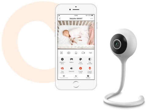 BABYLINE SMART Lionelo kompaktowa niania elektroniczna z kamerką