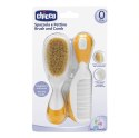 CHICCO 00006569000000 Szczotka+grzebień naturalne włosie pomarańczowa