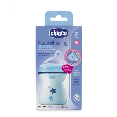 CHICCO 00081323200000 Butelka NF plastikowa 2m+ 250 ml boy