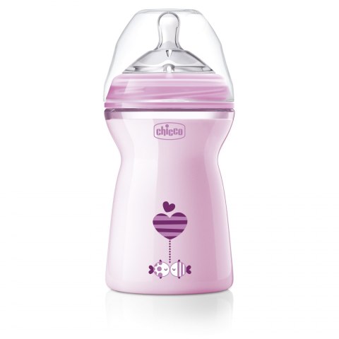 CHICCO 00081335100000 Butelka NF plastikowa 6m+ 330 ml girl