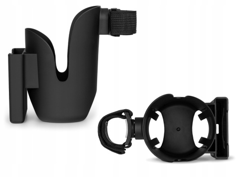 Lionelo Ove uchwyt na kubek i telefon do wózka - Black Carbon