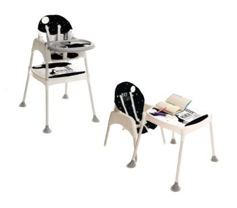 Krzesełko do karmienia stolik krzesło 3w1 gwiazdy