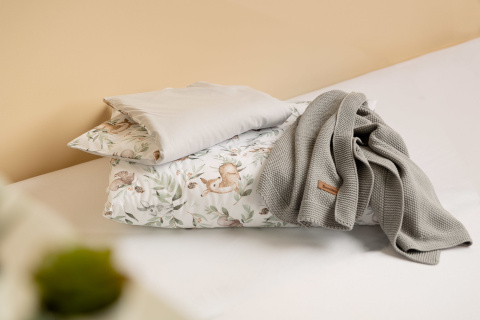 Sensillo 2 el. pościel dwulementowa kołderki 100x135cm i poduszki 40x60cm - Sarenki