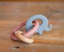 B-Silikonowy gryzak pierścień Elephant Pink