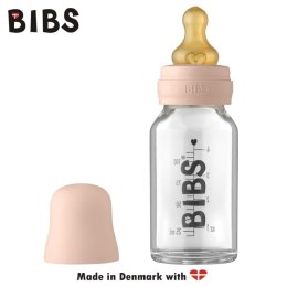 BIBS BABY GLASS BOTTLE BLUSH Antykolkowa Butelka Szklana dla Noworodków 110 ml