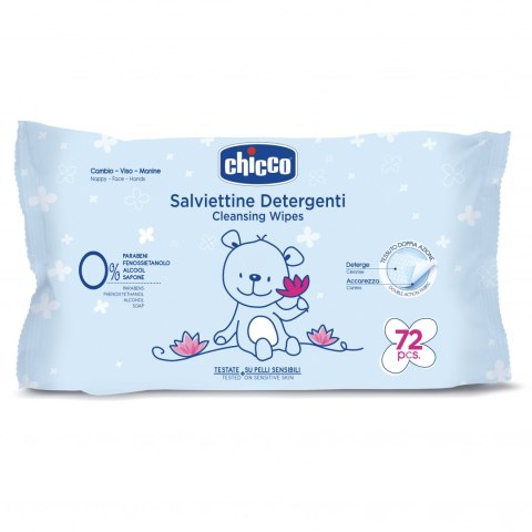 CHICCO 00009163100000 Chusteczki pielęgnacyjne 72 szt 0m+