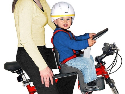 Fotelik rowerowy WeeRide Kangaroo Safe Front Classic Red