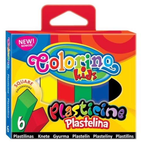 Plastelina 6 kol. kwadratowa Colorino Kids new 57400