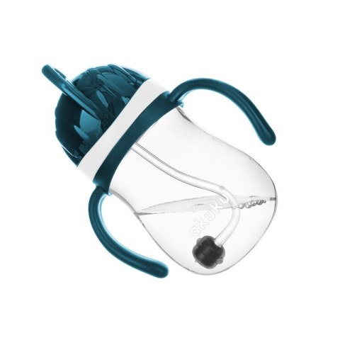 Bidon ze słomką i odważnkiem AKUKU