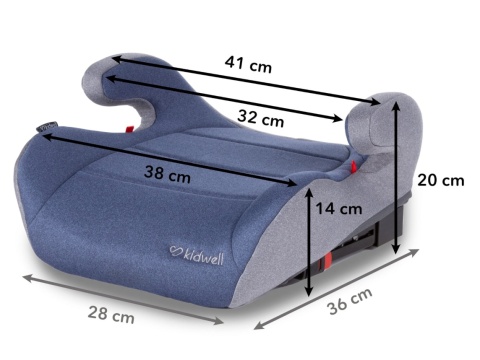 Kidwell BAXTER fotelik samochodowy podstawka 15-36 kg - Blue