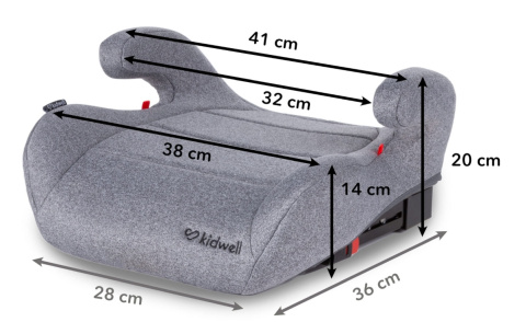 Kidwell BAXTER fotelik samochodowy podstawka 15-36 kg - Gray
