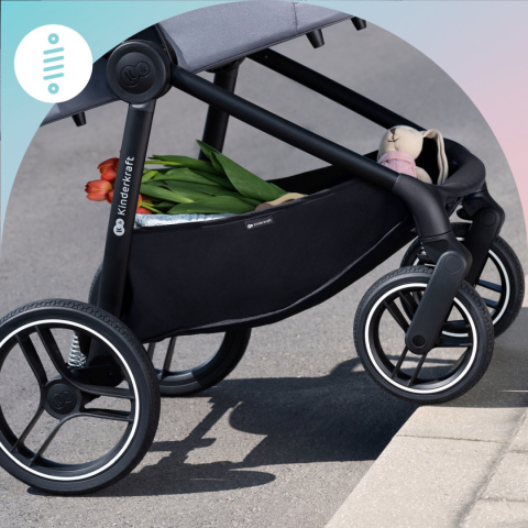 Nea 2w1 Kinderkraft Wózek wielofunkcyjny do 22 kg - Deep Grey