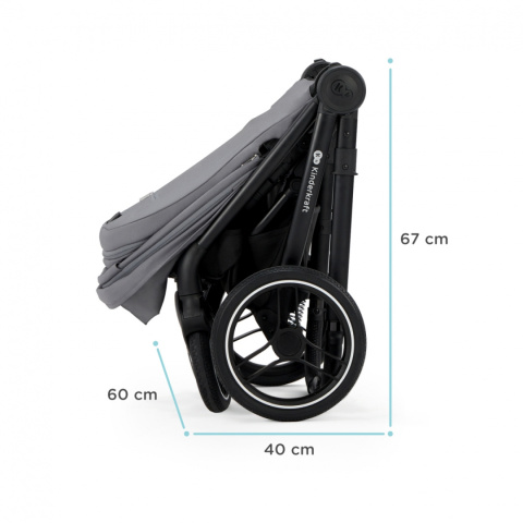 Nea 2w1 Kinderkraft Wózek wielofunkcyjny do 22 kg - Midnight Black