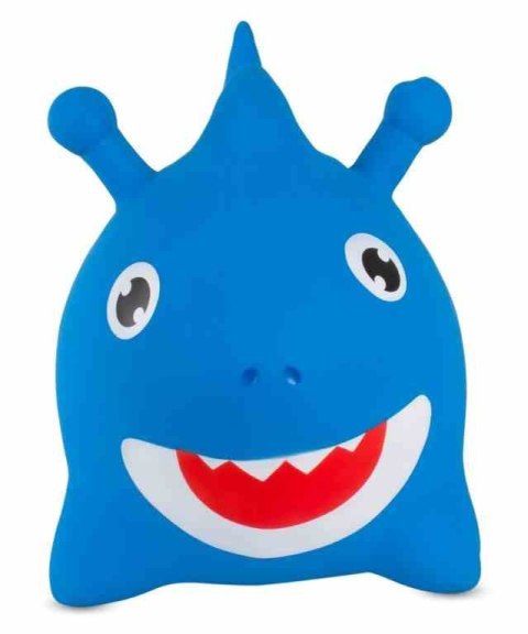 Skoczek gumowy dla dzieci REKIN BABY SHARK 62 cm niebieski do skakania z pompką