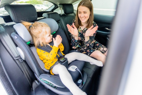 VEL-FIX 4Baby Obrotowy fotelik samochodowy 0-36 kg RWF Isofix - Red