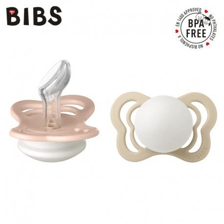 BIBS 1710319 Smoczek uspokajający COUTURE BLUSH N & VANILLA N M 2-pak