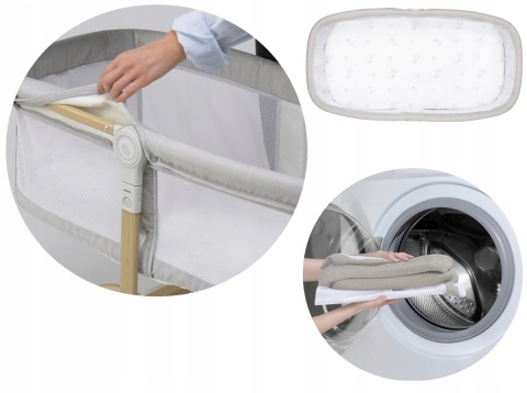 MALIN EVO Lionelo Kołyska Łóżeczko 3w1 - Beige Sand