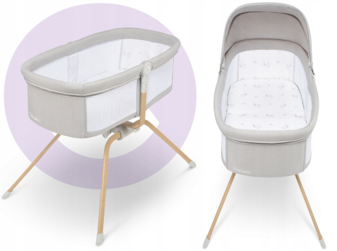 MALIN EVO Lionelo Kołyska Łóżeczko 3w1 - Beige Sand