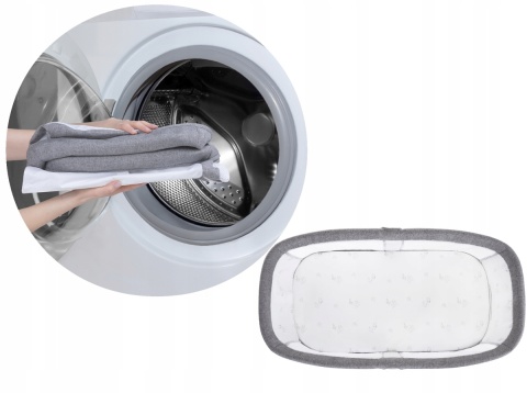 MALIN Lionelo Kołyska Łóżeczko 3w1 - Grey Concrete