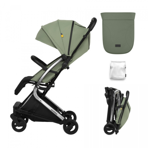 Mikkeli Skiddou lekki wózek spacerowy 5,8 kg składany jedną ręką - Sky High