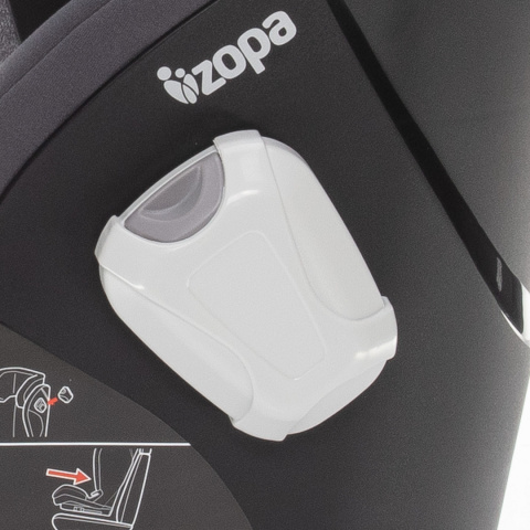 Integra i-Size Zopa 15-36 kg dla dziecka od 100 do 150 cm grupa 2/3 fotelik samochodowy z IsoFix - Jet Black