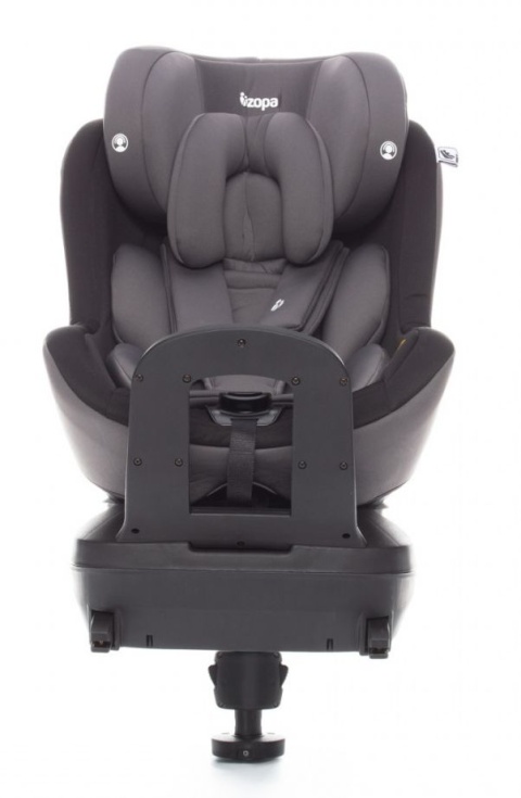 SPIN FIX Zopa 0-18 kg I-Size do 105 cm obrotowy fotelik samochodowy z IsoFix - Night Black