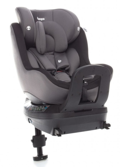 SPIN FIX Zopa 0-18 kg I-Size do 105 cm obrotowy fotelik samochodowy z IsoFix - Night Black