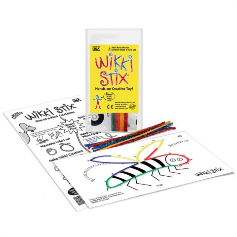 Woskowe sznureczki Wikki Stix - Zestaw Start - połącz kropki 8 szt