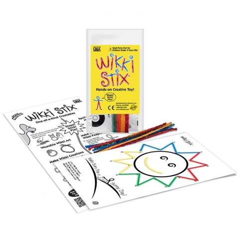 Woskowe sznureczki Wikki Stix - Zestaw Start - połącz kropki 8 szt