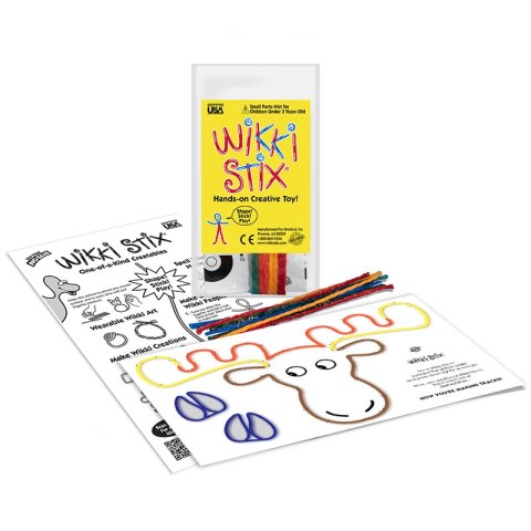 Woskowe sznureczki Wikki Stix - Zestaw Start - połącz kropki 8 szt