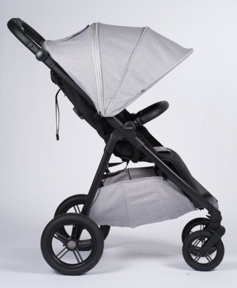 M4x MAST Swiss Design wózek spacerowy do 22 kg, waży tylko 9,5 kg - Granite