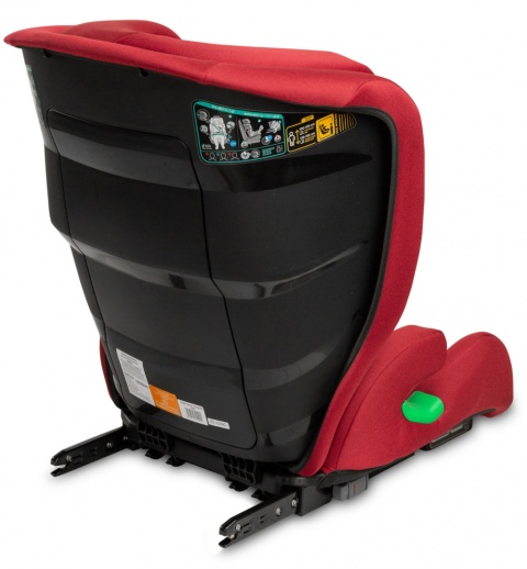 NIMBUS RED i-Size Caretero fotelik samochodowy dla starszaków 15-36kg rośnie z dzieckiem