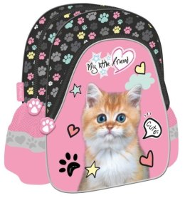 Plecak przedszkolny My Little Friend Kot różowy