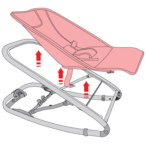 BALM Renolux leżaczek bujaczek Allstar Grey