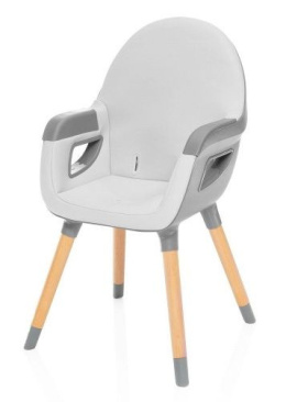 DOLCE Zopa krzesełko do karmienia dla dzieci od 6 miesiąca do 15 kg - Dove Grey/Whitey