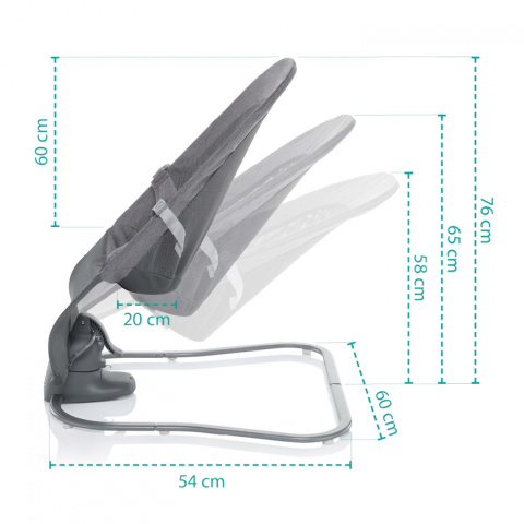 MOYO Zopa elektryczny leżaczek bujaczek dla dzieci od urodzenia do 9 kg - Diamond Beige