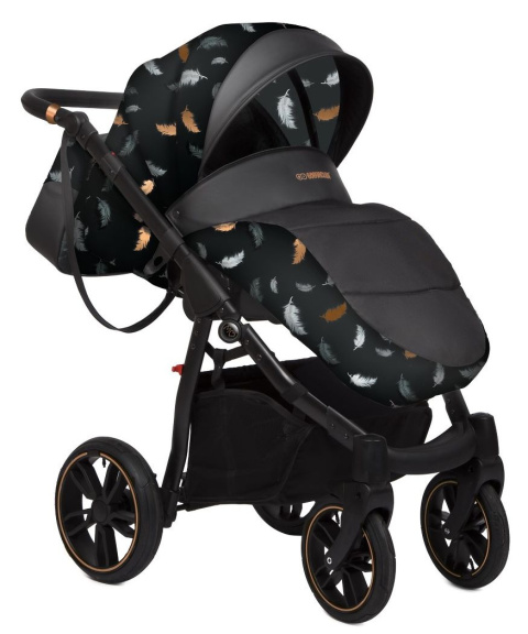 MOMMY Special Edition 3w1 BabyActive wózek głęboko-spacerowy + fotelik samochodowy Kite 0-13kg - Air Rose Gold