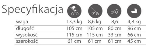 MOMMY Special Edition 3w1 BabyActive wózek głęboko-spacerowy + fotelik samochodowy Kite 0-13kg - Air Rose Gold