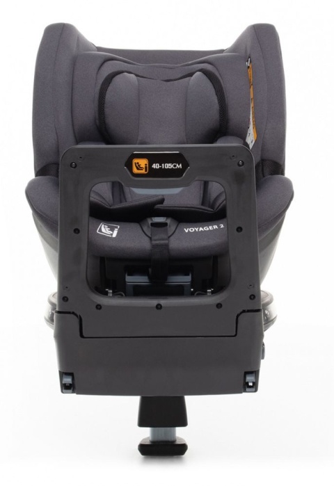 Voyager 2 i-Size Zopa 0-18 kg do 105 cm dziecięcy obrotowy fotelik samochodowy z IsoFix - Night Black