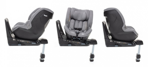 Voyager 2 i-Size Zopa 0-18 kg do 105 cm dziecięcy obrotowy fotelik samochodowy z IsoFix - Silver Grey