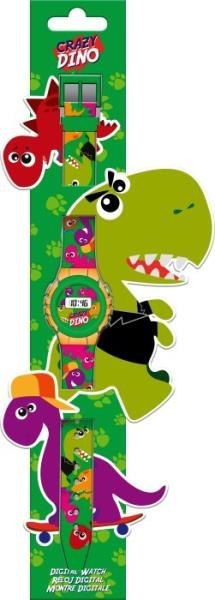 Zegarek cyfrowy KE02 ECO (bez plastikowego opakowania) Crazy Dino KL11304 Kids Euroswan