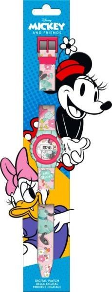 PROMO Zegarek cyfrowy KE02 Myszka Minnie Minnie Mouse na blistrze WD22133 Kids Euroswan