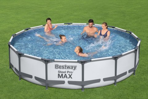 Basen Stelażowy 14 FT / 427 x 84 cm Steel Pro Max BESTWAY