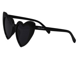Okulary przeciwsłoneczne Elle Porte Classic - Heart Black 3-12 lat