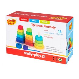 SMILY PLAY AC7319 Tęczowe piramidy