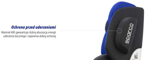 SPARCO SK1000i IsoFix 9-36kg i-Size 76-150 cm fotelik samochodowy - szary