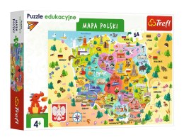 TREFL 15556 Puzzle 54 el. Edukacyjne - Mapa Polski