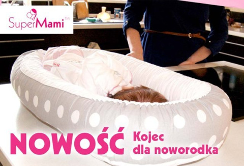 SuperMami Kojec MINKY bawełna dla noworodka " Baby nest "