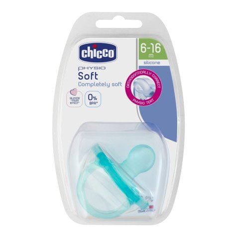 CHICCO 00002712210000 Smoczek PHYSIO SOFT silikon 6-16m+ 1 szt blue*